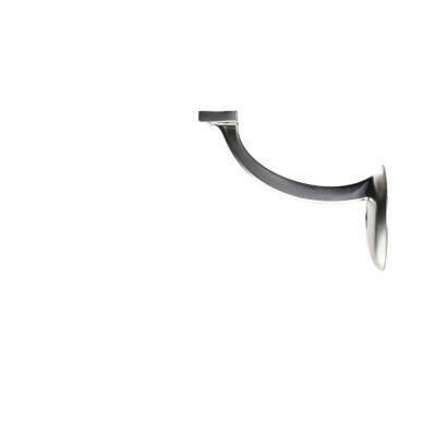 Image showing  3-1/8 in. Long Arm Handrail Bracket Zinc Alloy Dull Chrome