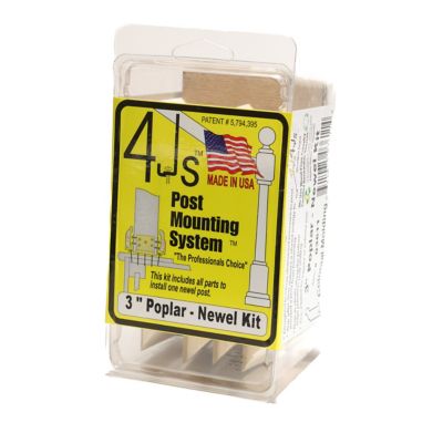 Image showing  3 in. Newel Attaching Kit with Wood Trim Poplar