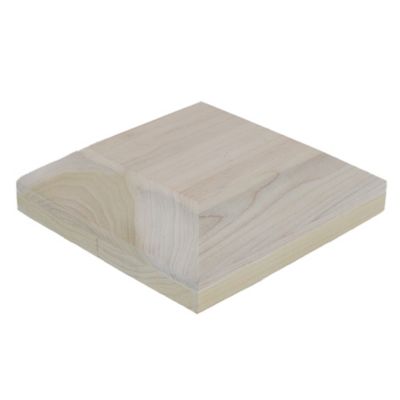 Image showing  Poplar C Style Beveled Cap for 3 in. Square