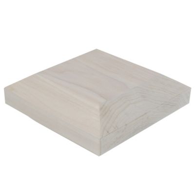 Image showing  Poplar C Style Beveled Cap for 3-1/2 in. Square