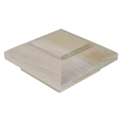 Image showing  Poplar D Style Deco Cap for 3 in. Square