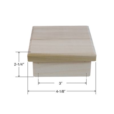 Image showing  Poplar E Style Modern Cap for 3 in. Square