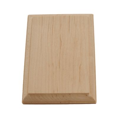 Image showing Maple Rectangular Rosette 4-1/4 X 6