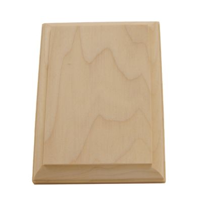 Image showing Poplar Rectangular Rosette 4-1/4 X 6
