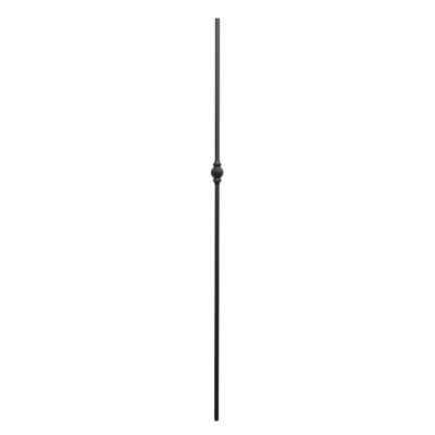 Ascension 12 mm. Round Iron Baluster Single Hammered Ball Satin Black