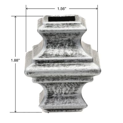 Image showing  1/2 in. Antique Nickel Aluminum Knuckle with set Screws