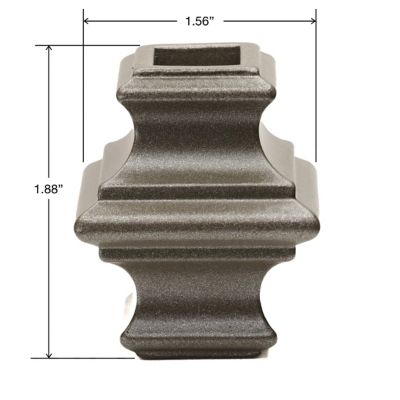 Image showing  1/2 in. Pewter Aluminum Knuckle with set Screws