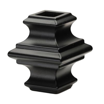 Image showing  1/2 in. Semi Gloss Black Aluminum Knuckle with set Screws