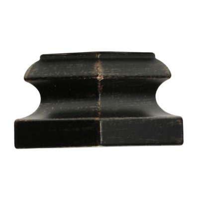 Ascension 1/2 in. Iron Baluster Flat Shoe with Screw, Rubbed Bronze Aluminum