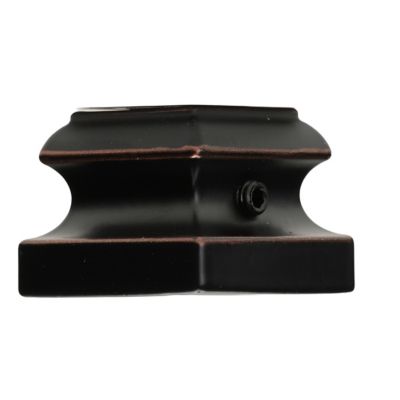 Ascension 1/2 in. Iron Baluster Flat Shoe with Screw, Rubbed Copper Aluminum