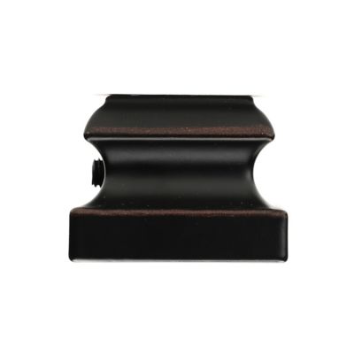 Ascension 1/2 in. Iron Baluster Flat Shoe with Screw, Rubbed Copper for Hammered Aluminum