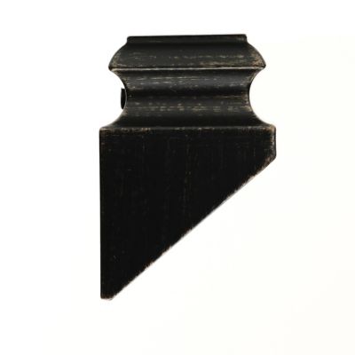 Ascension 1/2 in. Iron Baluster Slant Shoe with Screw, Rubbed Bronze Aluminum