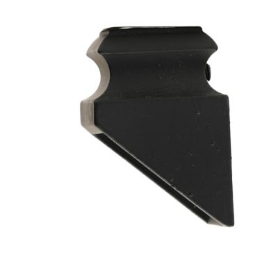 Ascension 1/2 in. Iron Baluster Slant Shoe with Screw, Satin Black for Hammered Aluminum
