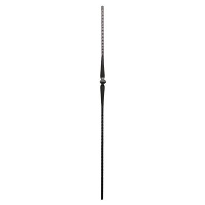 Ascension 1/2 in. Iron Baluster Single Knuckle with Spoons Hammered Face, Rubbed Copper