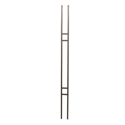 Ascension 1/2 in. Iron Baluster DBL Craftsman Panel Pewter