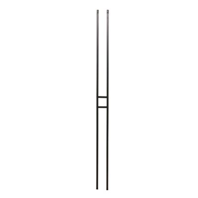 Ascension 1/2 in. Iron Baluster Single Craftsman Panel, Rubbed Copper