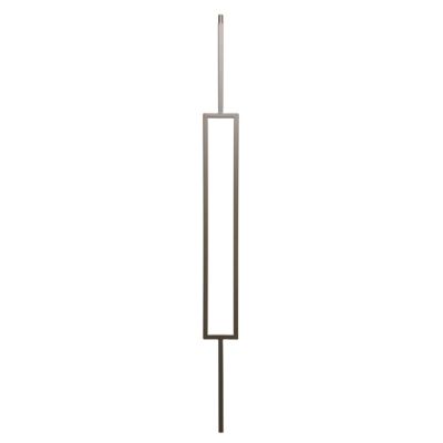 Ascension 1/2 in. Iron Baluster Square Top Rectangle Pewter