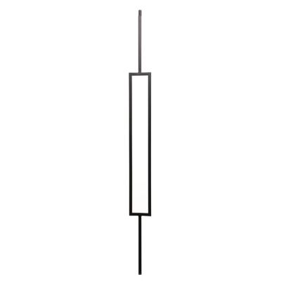 Ascension 1/2 in. Iron Baluster Square Top Rectangle Rubbed Copper