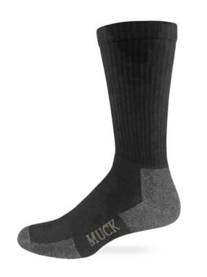 Muck Boot Company Lightweight, Crew Sock 65 Percent Merino Wool Made In USA, 1 Pair, 72976