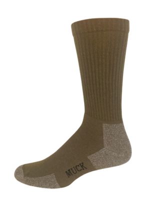 Muck Boot Company Lightweight, Crew Sock 65 Percent Merino Wool Made In USA, 1 Pair, 72976