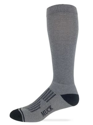 Muck Boot Company Lightweight, Tall Ultra-Dri Boot Sock Made In USA, 1 Pair, 72933