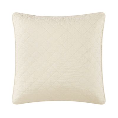 Indigo Hill by HiEnd Accents Cotton Comfort Euro Sham, 27 in. x 27 in., Prairie Tan, 1PC