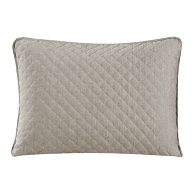 Indigo Hill by HiEnd Accents Anna Diamond Quilted Pillow Sham Set, 21 in. x 27 in., Taupe, 2PC