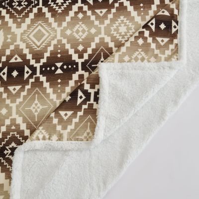 Image showing  Chalet Western Aztec Campfire Sherpa Throw, 1 pc. or 3 pc.