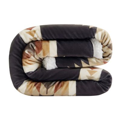 Image showing  Yosemite Campfire Sherpa Throw, 1 pc. or 3 pc.