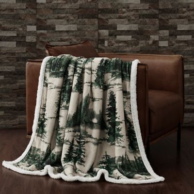 Indigo Hill by HiEnd Accents Joshua Campfire Sherpa Throw