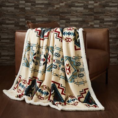 Indigo Hill by HiEnd Accents Spirit Valley Campfire Sherpa Throw