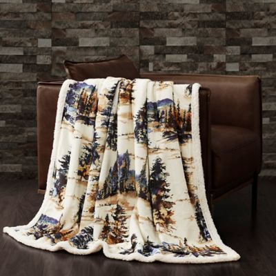 Indigo Hill by HiEnd Accents Acadia Campfire Sherpa Throw