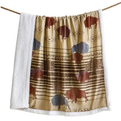 Image showing  Home on the Range Campfire Sherpa Throw, 1 pc. or 3 pc.