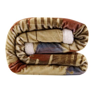 Image showing  Home on the Range Campfire Sherpa Throw, 1 pc. or 3 pc.