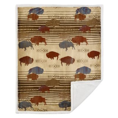 Image showing  Home on the Range Campfire Sherpa Throw, 1 pc. or 3 pc.