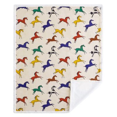 Image showing  Wild Horses Campfire Sherpa Throw, 1 pc. or 3 pc.