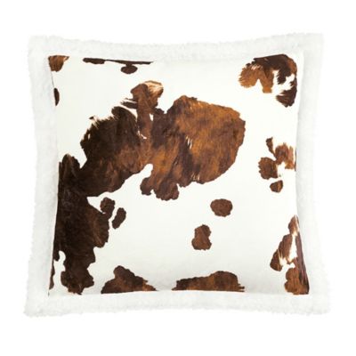 Image showing  Elsa Cowhide Campfire Sherpa Throw, 1 pc. or 3 pc.