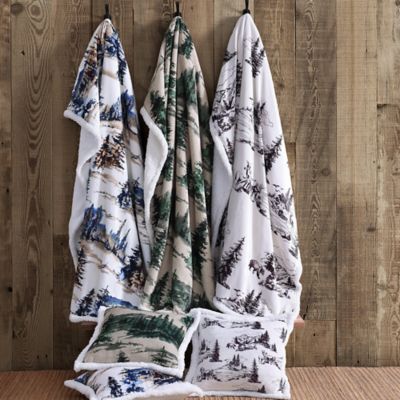 Image showing  Elsa Cowhide Campfire Sherpa Pillow, 18 in. x 18 in.