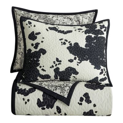 Image showing  Clara Cowhide Reversible 3 pc. Quilt Set