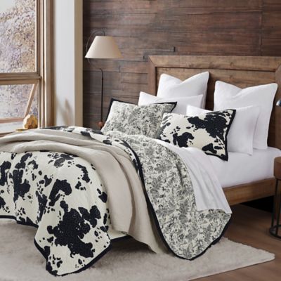 Indigo Hill by HiEnd Accents Clara Cowhide Reversible 3 pc. Quilt Set