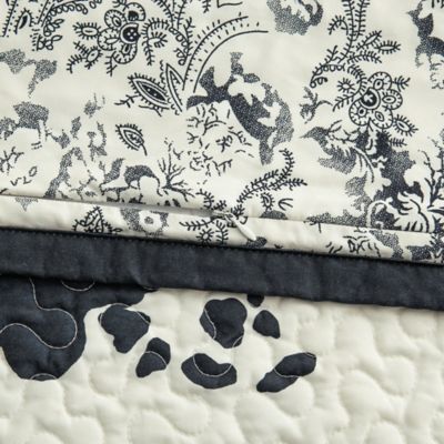Image showing 5 th Indigo Hill by HiEnd Accents Clara Cowhide Reversible 3 pc. Quilt Set