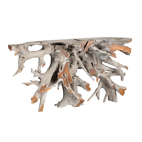 Crestview Collection Natural Teak Root Console Table