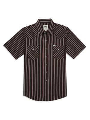 Ely Cattleman Short Sleeve Stripe Western Shirt