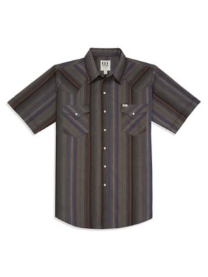 Ely Cattleman Short-Sleeve Stripe Western Shirt