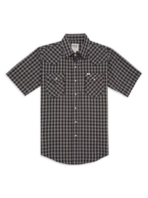 Ely Cattleman Short-Sleeve Plaid Western Shirt
