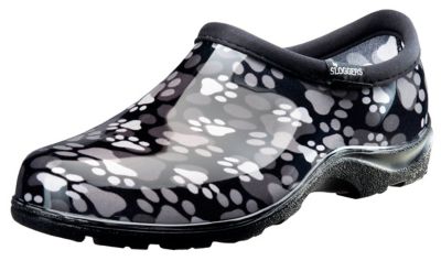 Sloggers Garden Shoe Paw, Black and White
