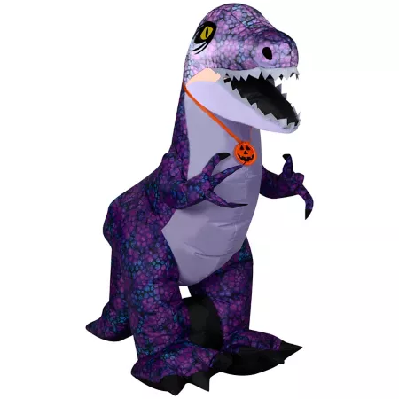 Gemmy Halloween Inflatable Purple Dinosaur Halloween Inflatables