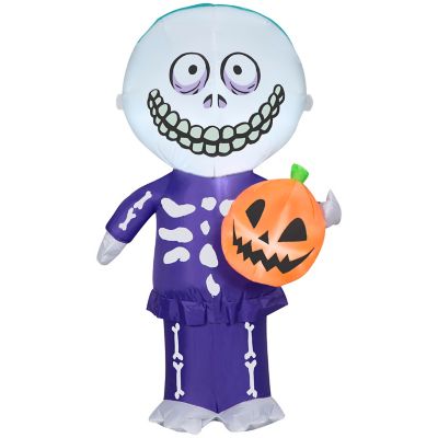 Gemmy Halloween Inflatable Barrel with Jack-O'-Lantern