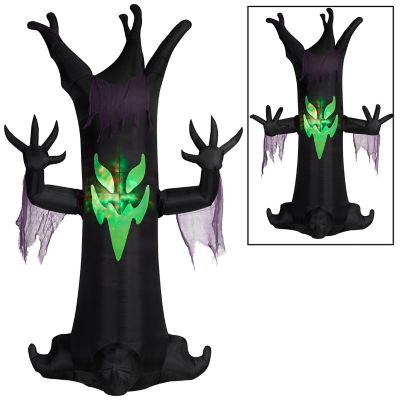 Gemmy Giant Animated Airblown Inflatable Scary Tree with Fire & Ice Light Effect