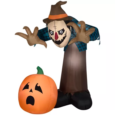 Gemmy Giant Halloween Animated Inflatable Scarecrow Halloween Inflatables